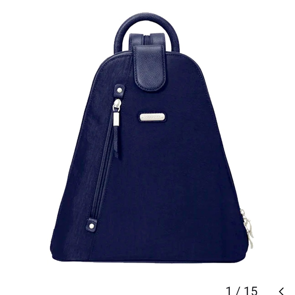 BAGGALLINI Metro Backpack W/RFID Phone Wristlet BADASS BLUE Crossbody/ backpack